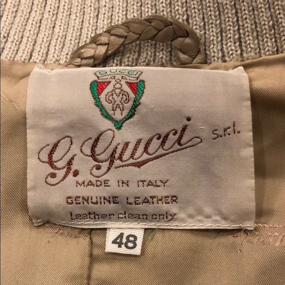 GUCCI Leather Bomber Jacket - Picture 4 of 5